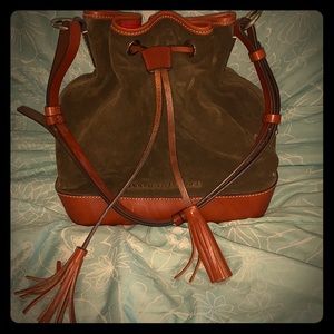 Dooney & Bourke Forrest Green suede bag